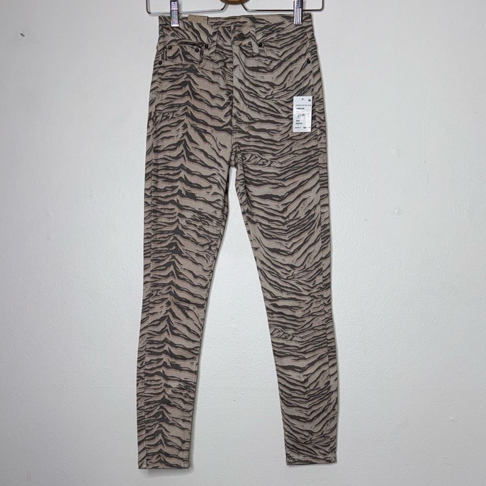 KSUBI Hi N Wasted Jeans in Pantera Animal Print Size 25